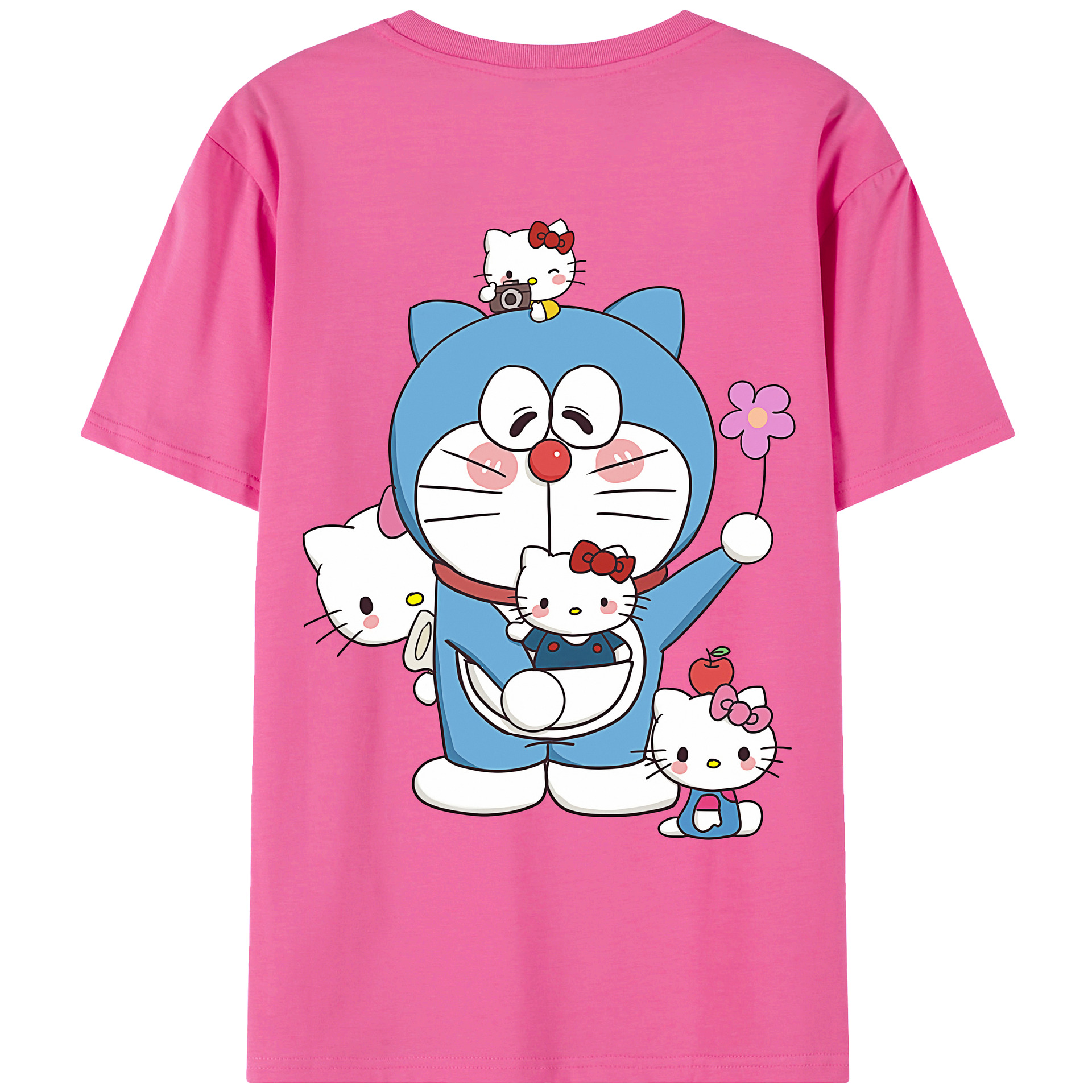 （画像用） ドラえもん Doraemon レディース半袖Tシャツ(バックプリント)